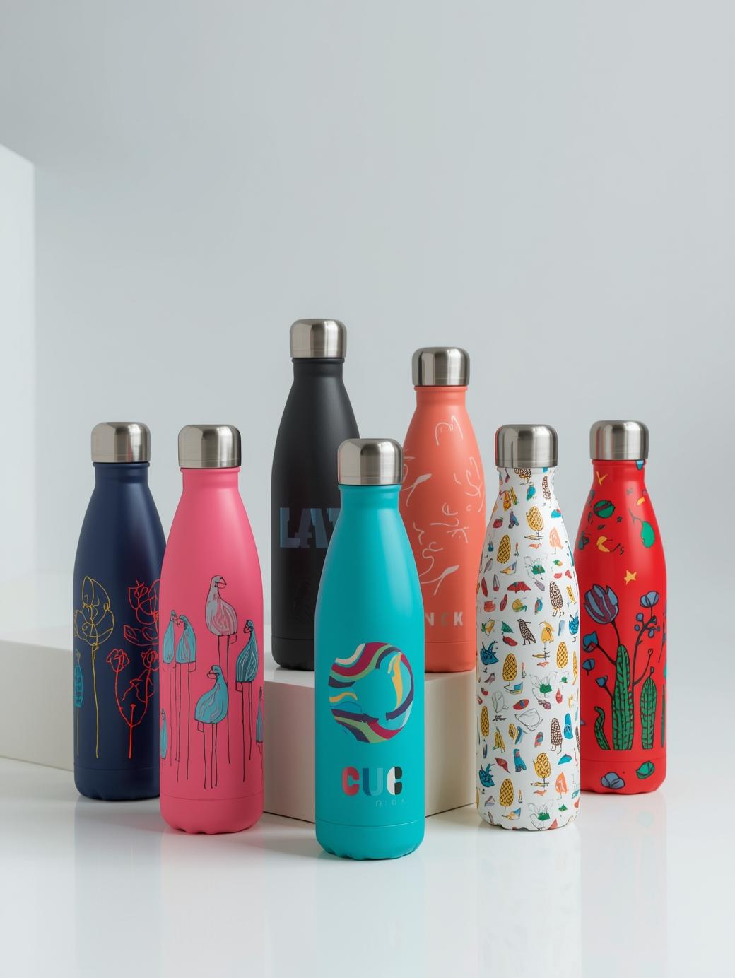Custom T-water bottles